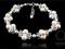 Bransoleta SWAROVSKI ślubna perły kryształy 1651
