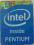 Naklejka Intel Pentium Blue 16x21mm (4th Gen)(367)
