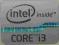 Oryginał Naklejka Intel Core i3 Grey 21x16mm (375)