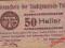 Notgeld 50 Heller Tulln 1920 r. - UNC ( I )
