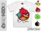 T-shirt ANGRY BIRDS ORYGINALNY biały 8 lat