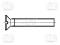 Śruba M6x16mm Łeb stożkowy poliamid Bossard-10szt