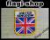 Naszywka Łatka Flaga Wielka Brytania 60x70 NAPIS