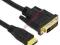 Kabel HDMI-DVI 1,8m Gold JAKOŚĆ Wa-Wa FVAT