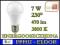 ŻARÓWKA LED A60 PL 7W E27 WW 05247