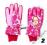 Rękawiczki ortalion BARBIE z różami - r. 7-8 lat