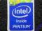 115 Naklejka Intel Pentium Haswell Blue 15 x 21 mm