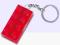 3917 Red 2 x 4 Brick - Red Key Chain