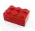 A1597 Ceramiczna skarbonka klocek czerwony