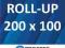 Roll Up 200 x 100cm Roll-Up 1440 dpi Baner + Torba