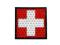 KAMPFHUND - Naszywka Krzyż - Czerwony/Biały - Gen