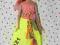 asymetryczna sukienka dla lalki barbie