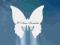Wizytówki kieliszki Motyl 8cm ślub komunia WSZ1a