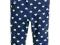 H&amp;M SPODNIE LEGGINSY GRANATOWE W SERDUSZKA 68