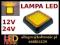 Lampka LED 12V 24V 36 LED TIR BUS ostrzegawcza