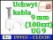 Uchwyt kabla 9mm (100szt.) UG9 BIAŁY 3855