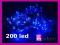 CC20 LAMPKI CHOINKOWE 200 LED NIEBIESKIE 12M-Mocny