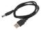 USB kabel z wtykiem 2.1/5.5 150 cm / 3751
