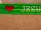 Samozaciskowa zielona opaska na rękę I LOVE JESUS