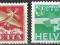 SZWAJCARIA HELVETIA - Mi 285 - 286 Flugpostmarken