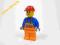 LEGO FIGURKA ROBOTNIK PRACOWNIK WORKER BUDOWA CITY
