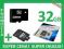 NAJSZYBSZA 32GB Karta SD MICRO SDHC+ADAPTER CLASS6