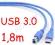 Kabel 1,8m USB 3.0 AM-BM Gembird CCP-USB3-AMBM-6