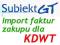 KDWT szybki import faktur do Subiekt GT EPP Sfera