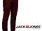 JACK&amp;JONES nowe spodnie SZTRUKSY bordo __29/32