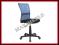 Krzesło biurowe DINGO niebiesko czarny fotel Q121