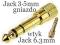 ADAPTER GNIAZDO WTYK JACK 6,3MM GNIAZDO JACK 3,5MM