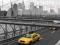 Nowy Jork NYC Zolte Taxi Brooklyn Bridge plakat
