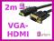 TV46 KABEL z FULL HD VGA - HDMI 2M GOLD FULL HD