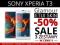 SUPER ZESTAW SONY XPERIA T3 FOLIA + SKIN ETUI