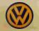 vw volkswagen - drewniany szyld - logo dekoracja