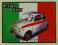 Fiat 500 Italia - dekoracja ściany - plakat retro