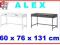 IKEA nowoczesne biurko 131x60 cm ALEX 2kolory