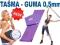 guma TAŚMA do ĆWICZEŃ PILATES gr.0,50mm 120cm JOGA