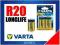 BATERIE R20 Żywotne Alkaliczne VARTA LONGLIFE 244