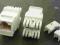 Gniazdo RJ45 Keystone kat.5 zaciskane z tyłu,białe