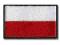 Polska Naszywka - Flaga Polski ( 3,5 x 5,5 cm) CR