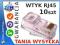 10szt WTYK KOŃCÓWKA 8p8c RJ45 RJ-45 DRUT CAT 5 UTP