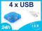 HUB ROZDZIELACZ USB 2.0 ROZGAŁĘŹNIK NA 4 PORTY