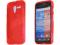 Czerwone elastyczne etui Gel Motorola Moto X +foli