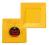 Talerzyki kwadrat żółte 18cm 8szt URODZINY VWU13Va
