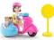 POLLY POCKET Y6076 POLLYVILLE AUTO SKUTER WYS 24H!
