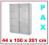 IKEA szafa dwudrzwiowa  PAX KOMPLEMENT 150x44x201