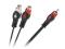 Kabel 1RCA wtyk-2RCA gniazdo 3m łezka