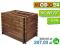 Kompostownik drewniany KMP-109 brąz 87x80x100