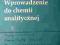 Elbanowski, Wprowadzenie do chemii analitycznej